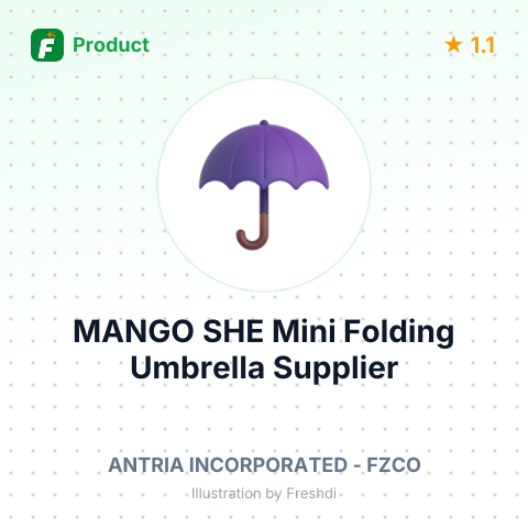 MANGO SHE Mini Folding Umbrella – summary card, no photo uploaded yet