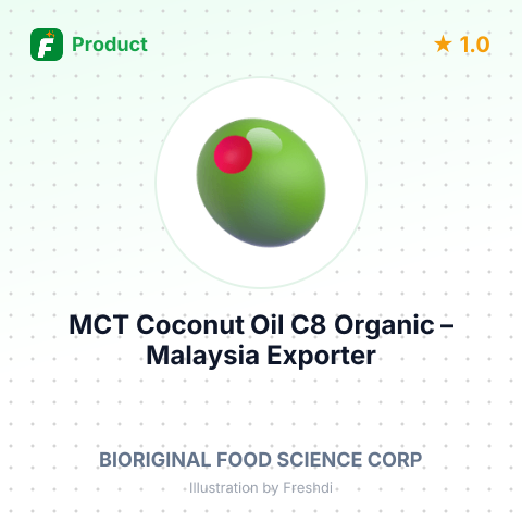 MCT Coconut Oil C8 Organic – summary card, no photo uploaded yet