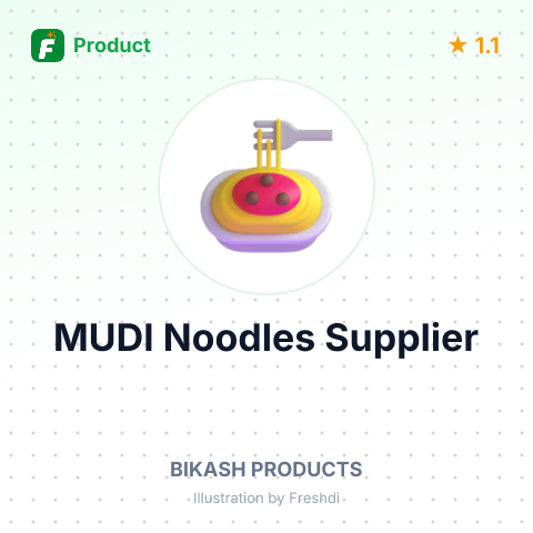MUDI Noodles – summary card, no photo uploaded yet
