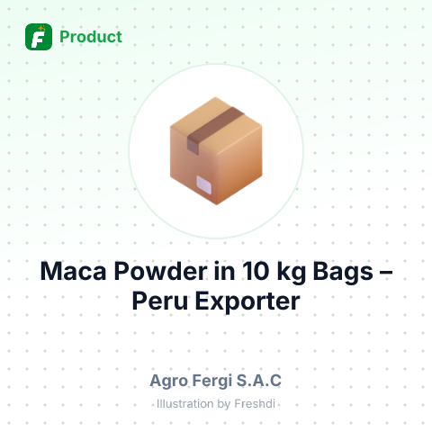Maca Powder in 10 kg Bags – summary card, no photo uploaded yet