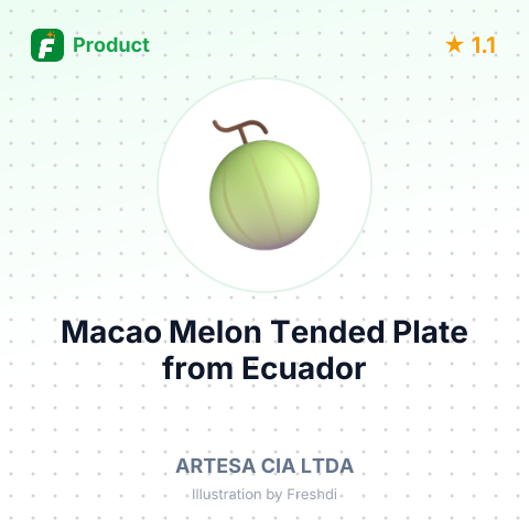 Macao Melon Tended Plate – summary card, no photo uploaded yet