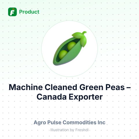 Machine Cleaned Green Peas – summary card, no photo uploaded yet