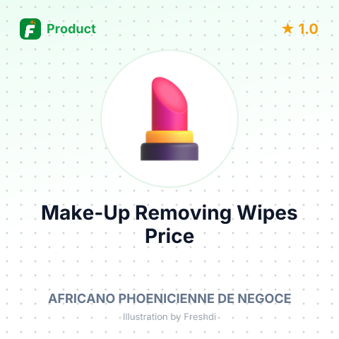 Make-Up Removing Wipes with Aloe Vera – summary card, no photo uploaded yet