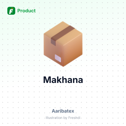 Makhana – product summary card, no photo uploaded yet