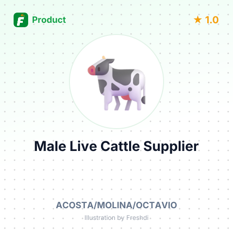 Male Live Cattle – summary card, no photo uploaded yet