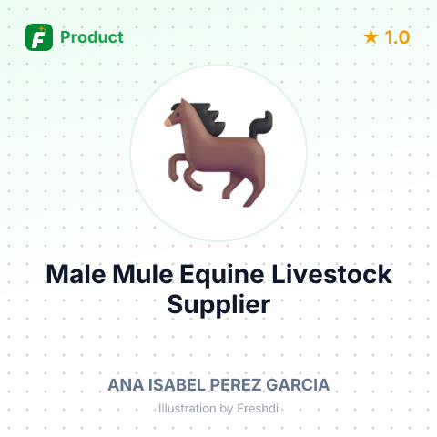 Male Mule Equine Livestock – summary card, no photo uploaded yet