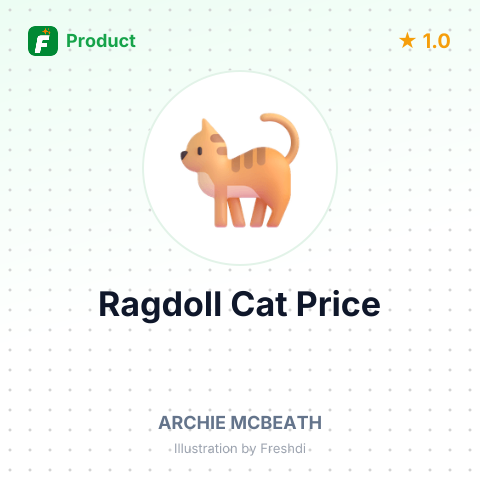 Male Ragdoll Cat – summary card, no photo uploaded yet