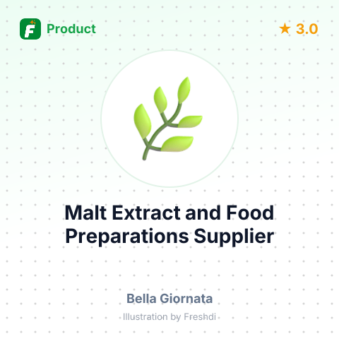 Malt Extract and Food Preparations – summary card, no photo uploaded yet