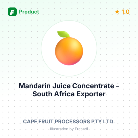 Mandarin Juice Concentrate – summary card, no photo uploaded yet