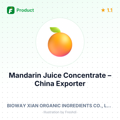 Mandarin Juice Concentrate – summary card, no photo uploaded yet