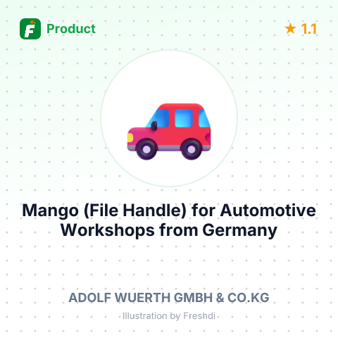 Mango (File Handle) for Automotive Workshops – summary card, no photo uploaded yet