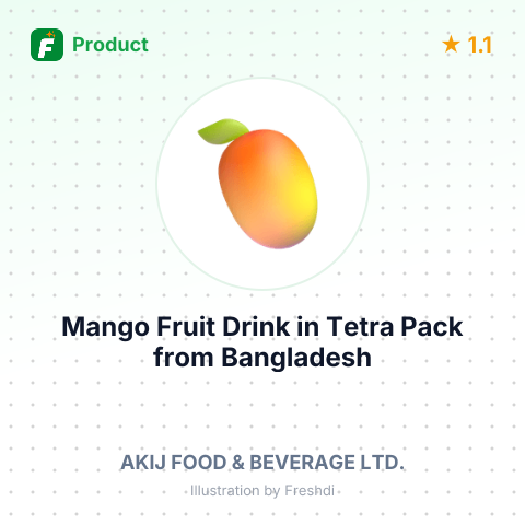 Mango Fruit Drink in Tetra Pack – summary card, no photo uploaded yet