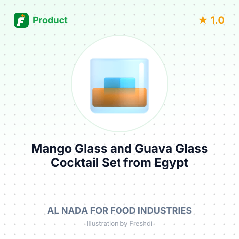 Mango Glass and Guava Glass Cocktail Set – summary card, no photo uploaded yet