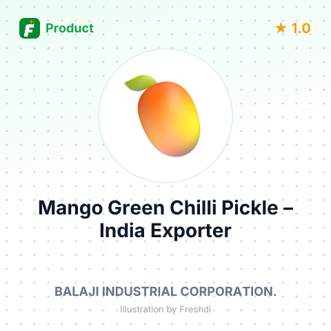 Mango Green Chilli Pickle – summary card, no photo uploaded yet