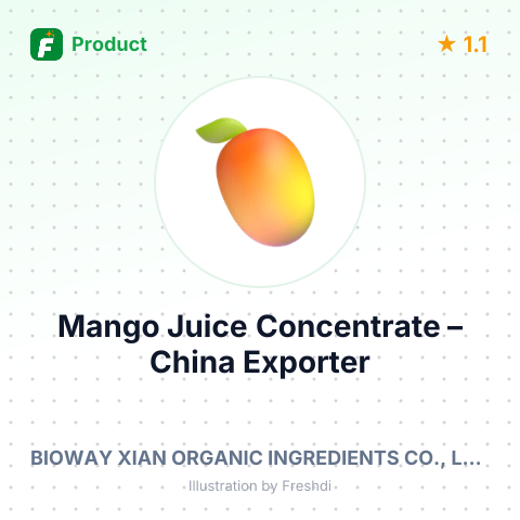 Mango Juice Concentrate – summary card, no photo uploaded yet