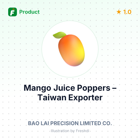 Mango Juice Poppers – summary card, no photo uploaded yet