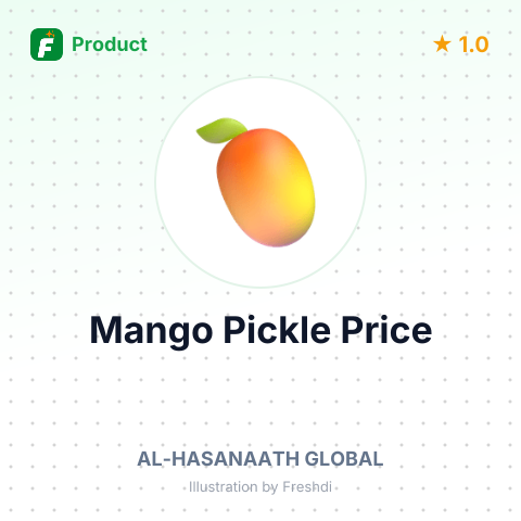 Mango Pickle – summary card, no photo uploaded yet