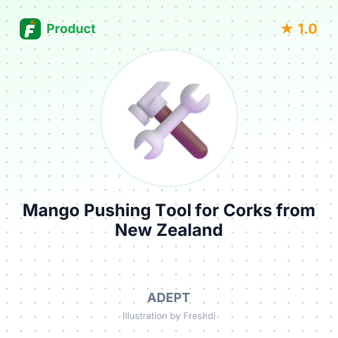 Mango Pushing Tool for Corks – summary card, no photo uploaded yet