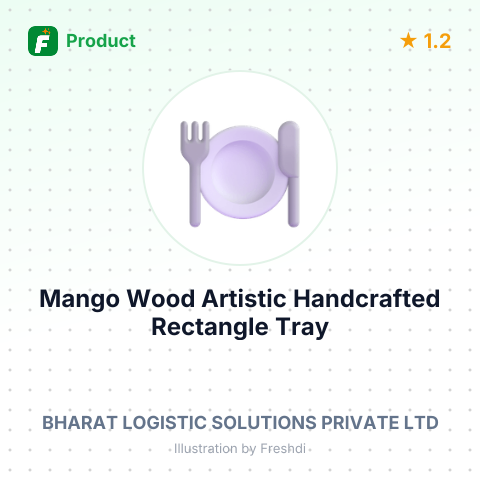 Mango Wood Artistic Handcrafted Rectangle Tray – summary card, no photo uploaded yet