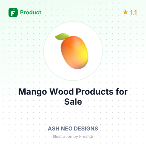 Mango Wood Artwares – summary card, no photo uploaded yet