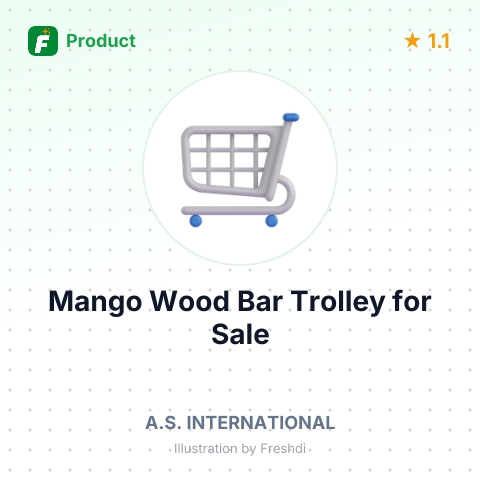 Mango Wood Bar Trolley – summary card, no photo uploaded yet