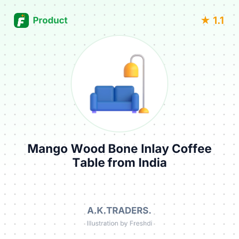 Mango Wood Bone Inlay Coffee Table – summary card, no photo uploaded yet