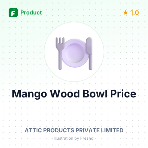 Mango Wood Bowl – summary card, no photo uploaded yet