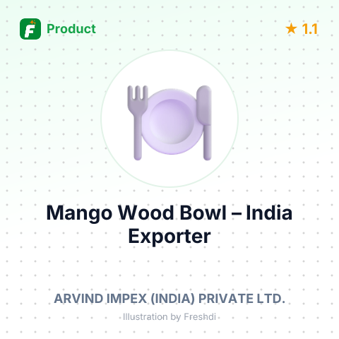 Mango Wood Bowl – summary card, no photo uploaded yet