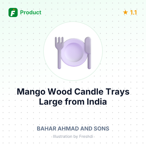 Mango Wood Candle Trays Large – summary card, no photo uploaded yet