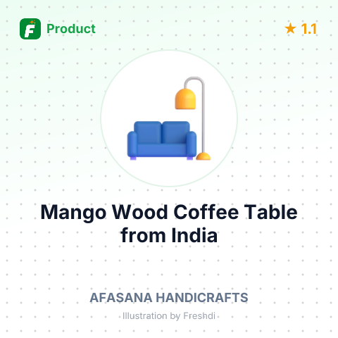 Mango Wood Coffee Table – summary card, no photo uploaded yet