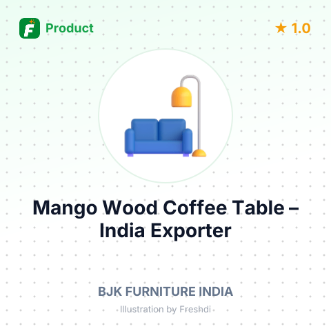 Mango Wood Coffee Table – summary card, no photo uploaded yet