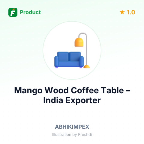 Mango Wood Coffee Table – summary card, no photo uploaded yet