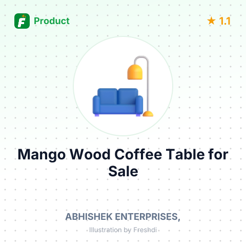 Mango Wood Coffee Table – summary card, no photo uploaded yet