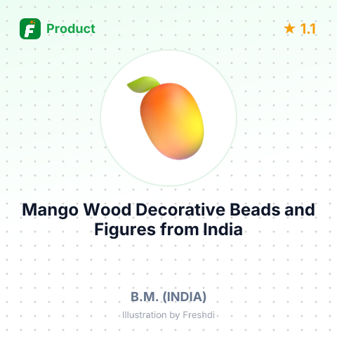 Mango Wood Decorative Beads and Figures – summary card, no photo uploaded yet