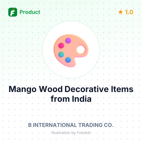 Mango Wood Decorative Items – summary card, no photo uploaded yet