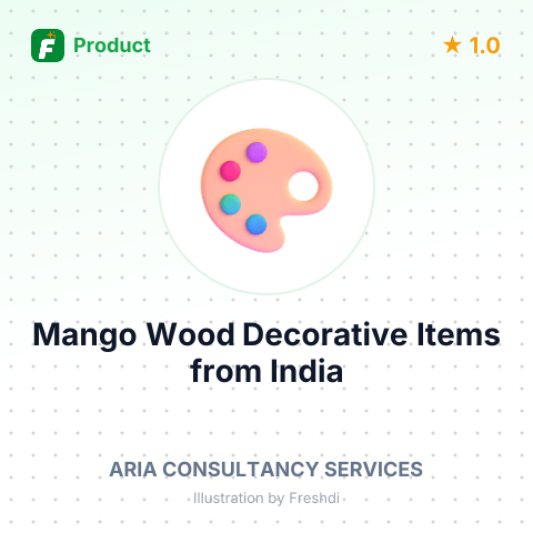 Mango Wood Decorative Items – summary card, no photo uploaded yet