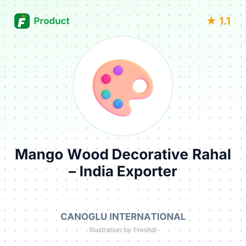 Mango Wood Decorative Rahal – summary card, no photo uploaded yet