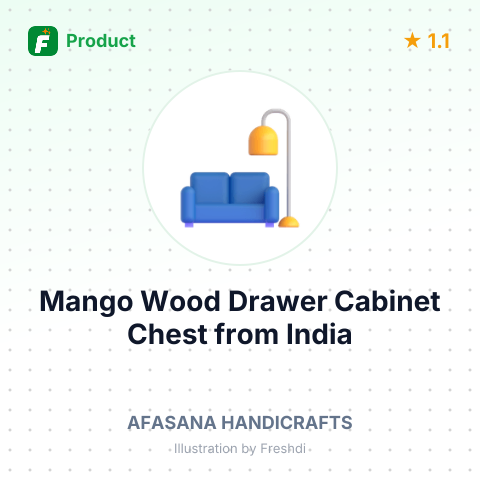 Mango Wood Drawer Cabinet Chest – summary card, no photo uploaded yet