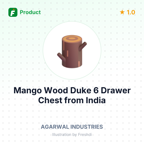 Mango Wood Duke 6 Drawer Chest – summary card, no photo uploaded yet