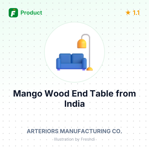 Mango Wood End Table – summary card, no photo uploaded yet