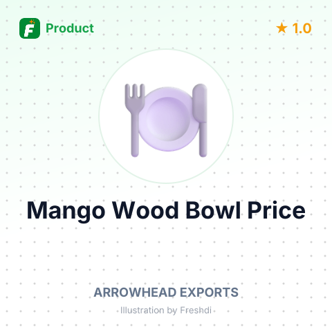 Mango Wood Fruit Bowl with Acacia Wood Pedestal – summary card, no photo uploaded yet