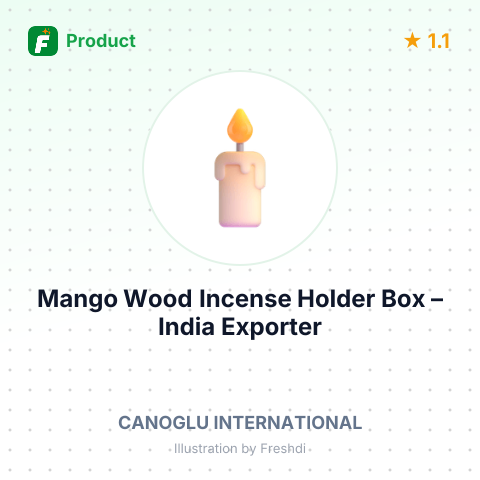 Mango Wood Incense Holder Box – summary card, no photo uploaded yet