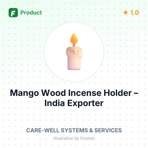 Mango Wood Incense Holder – summary card, no photo uploaded yet