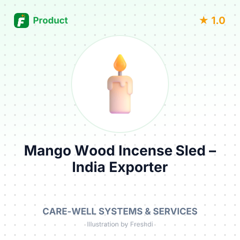 Mango Wood Incense Sled – summary card, no photo uploaded yet