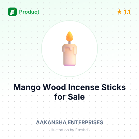 Mango Wood Incense Sticks – summary card, no photo uploaded yet