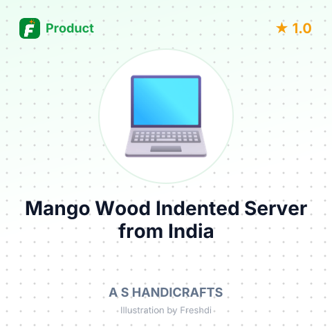 Mango Wood Indented Server – summary card, no photo uploaded yet