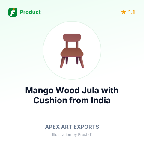 Mango Wood Jula with Cushion – summary card, no photo uploaded yet