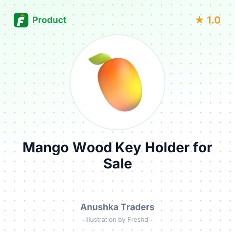 Mango Wood Key Holder – summary card, no photo uploaded yet