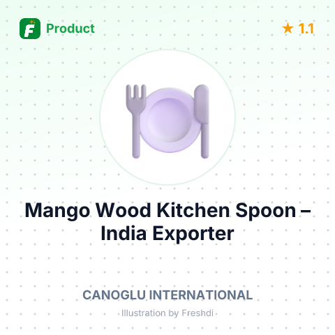 Mango Wood Kitchen Spoon – summary card, no photo uploaded yet