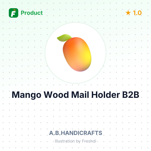 Mango Wood Mail Holder – summary card, no photo uploaded yet